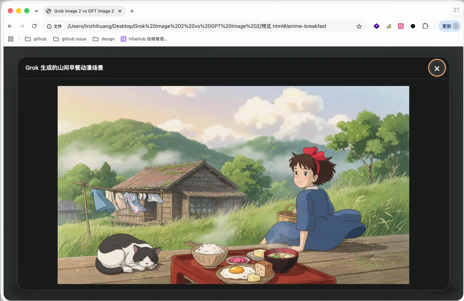 Grok 生成的吉卜力风格图片