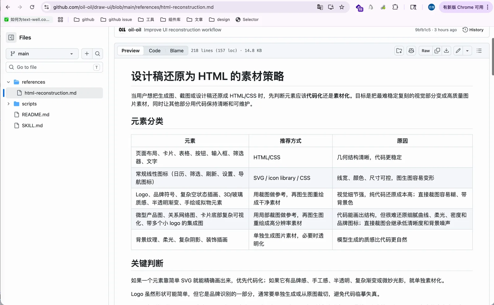 draw-ui 仓库里的 html-reconstruction 文档